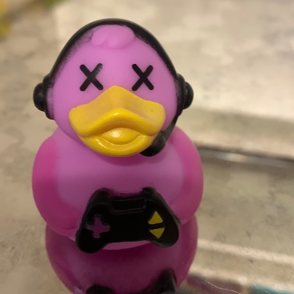 Gamer duck bath toy